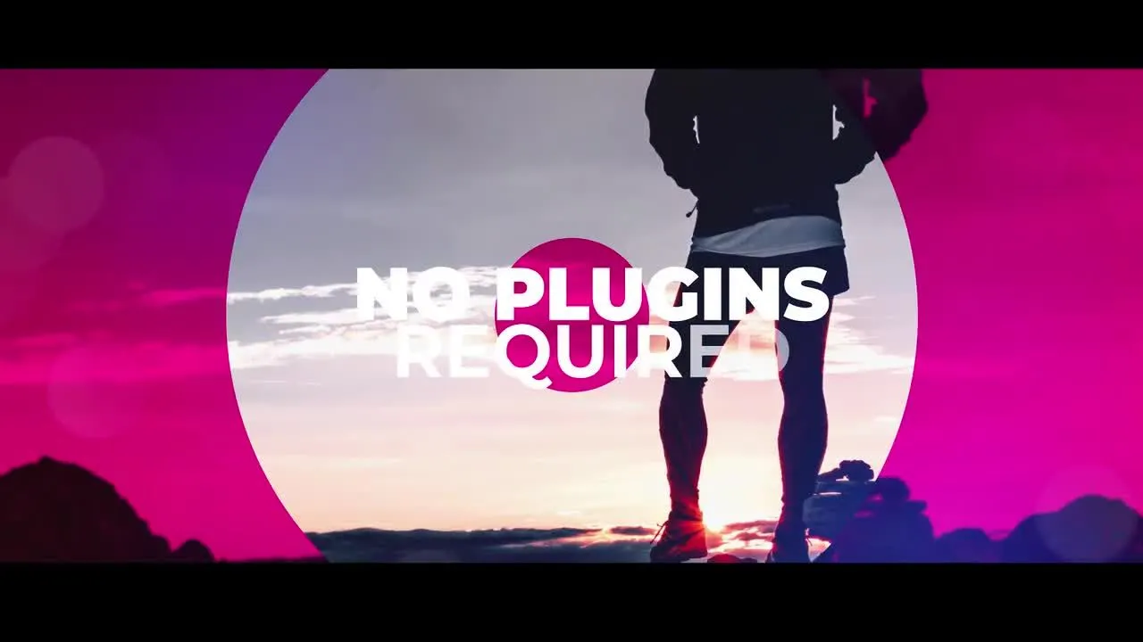 炫酷时尚活力的动态简介像素设计精选AE模板