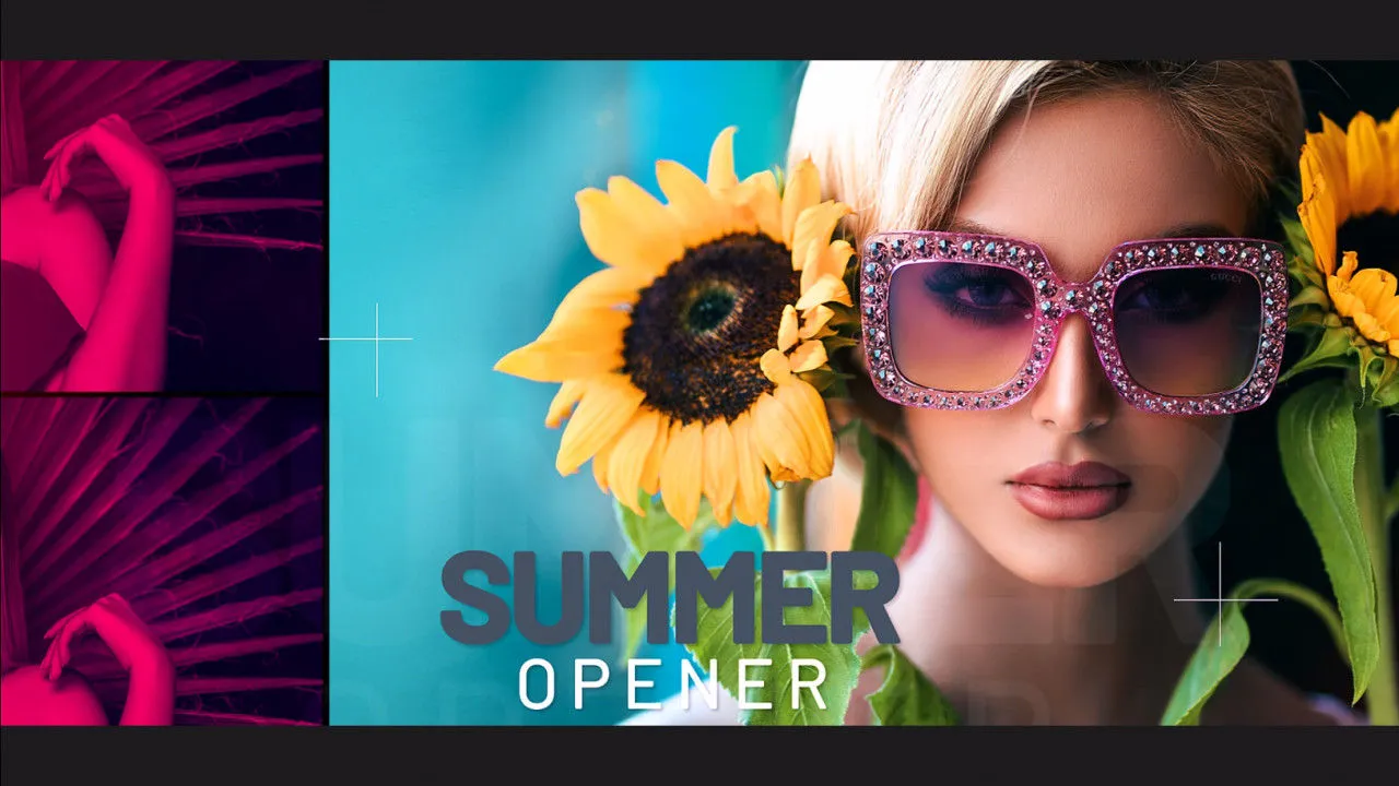 现代活力醒目的幻灯片放映像素设计精选AE模板