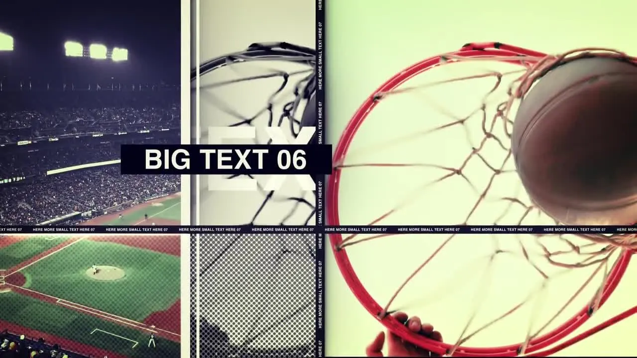 体育竞赛视频标题过渡效果像素设计精选AE模板