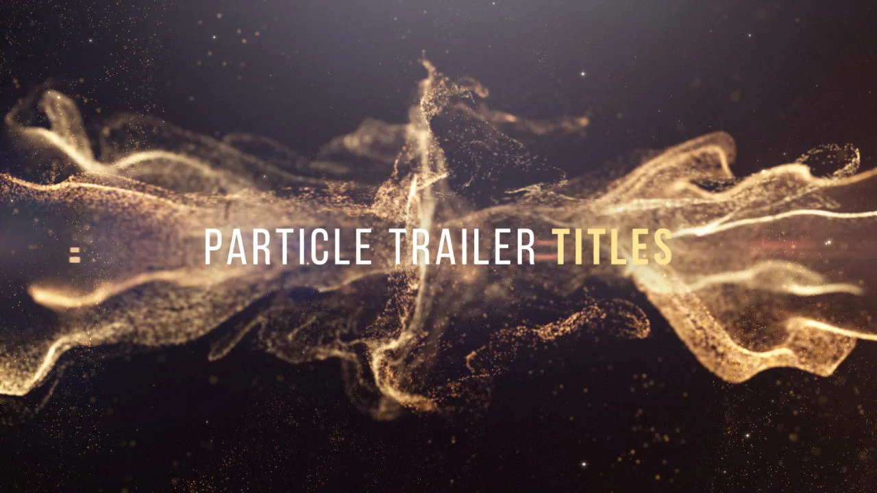 光辉粒子标题字幕特效像素设计精选AE模板