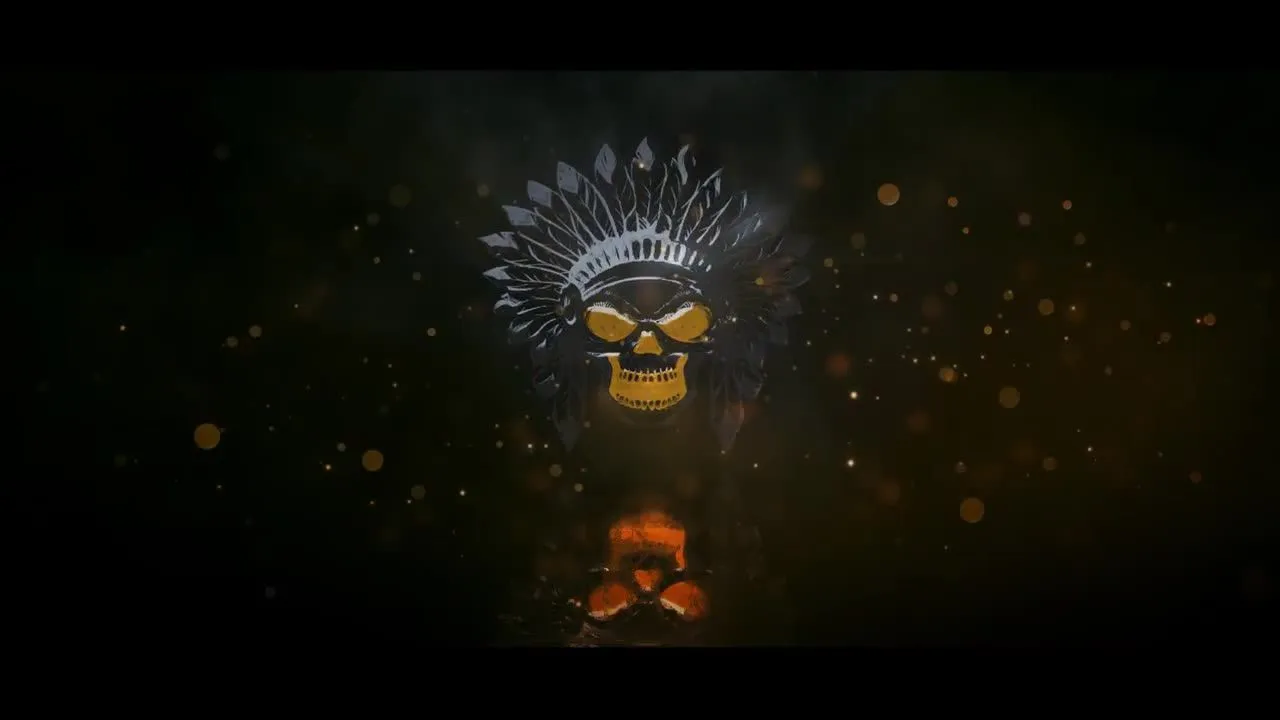 黑暗中的一盏明灯徽标显示像素设计精选AE模板