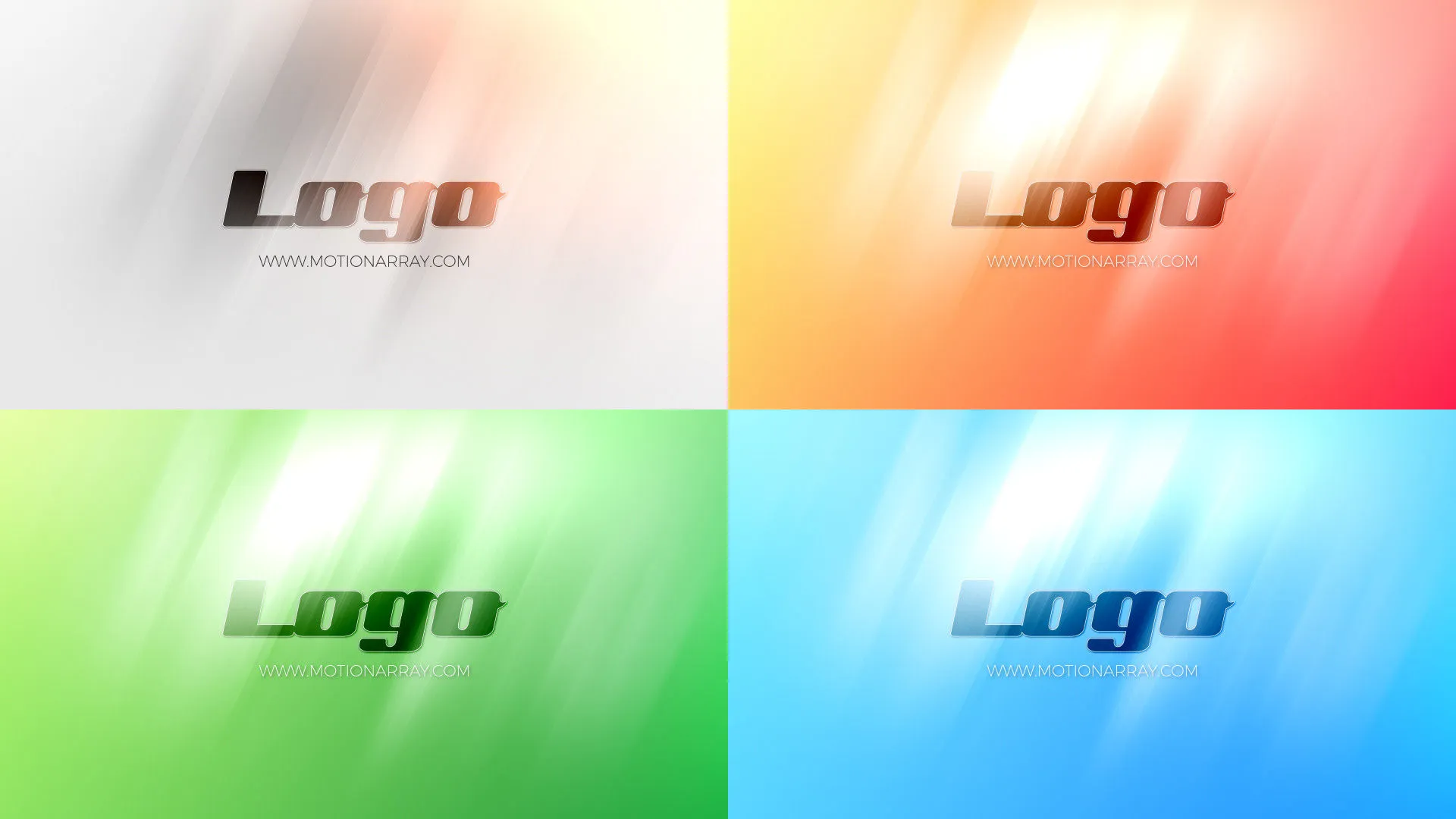 8个动态动画徽标显示像素设计精选AE模板