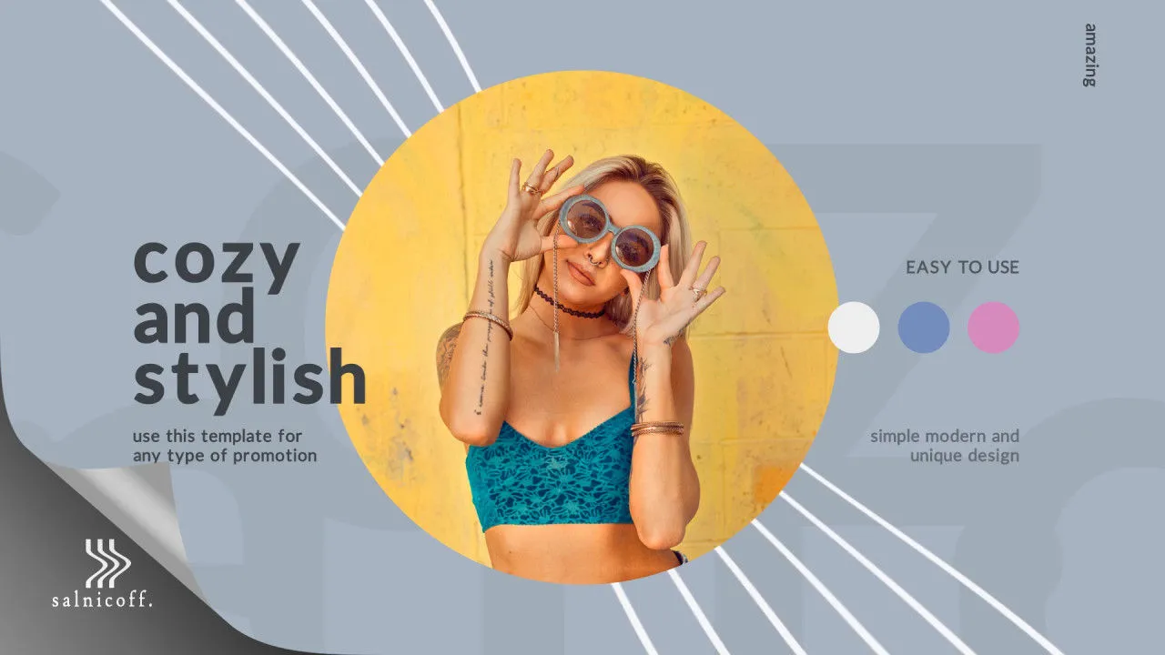 时尚现代商业开场动画像素设计精选AE模板