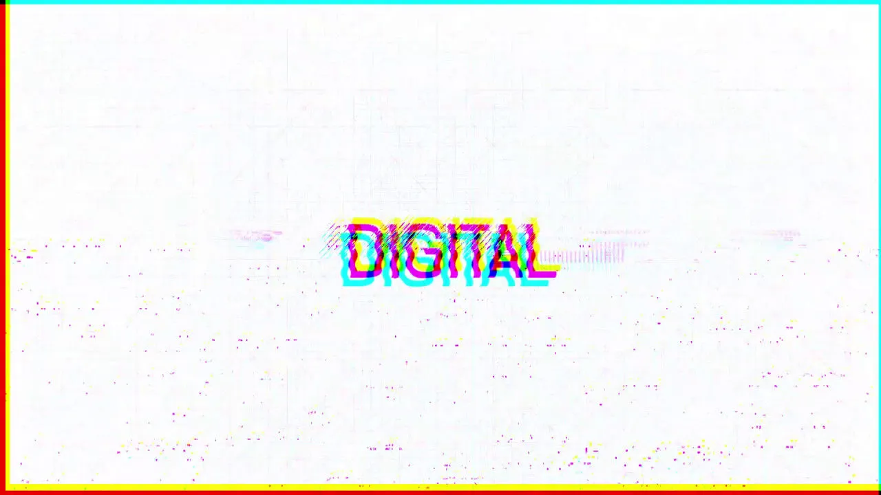 酷炫扭曲故障效果像素设计精选AE模板