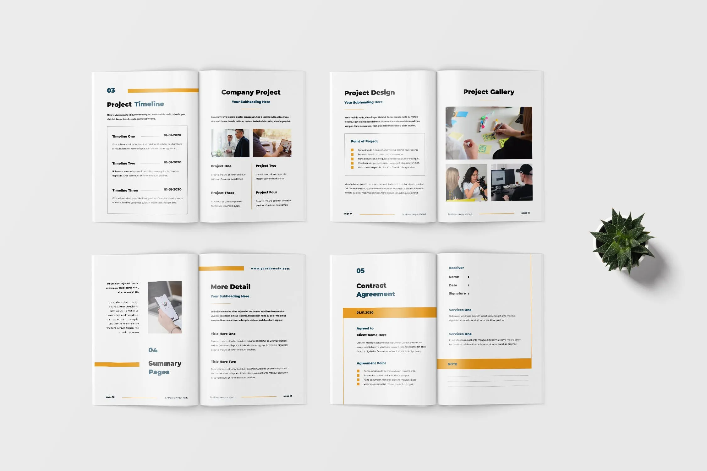极简主义Workbook创意设计模板v6 eCourse Workbook Template插图(3)