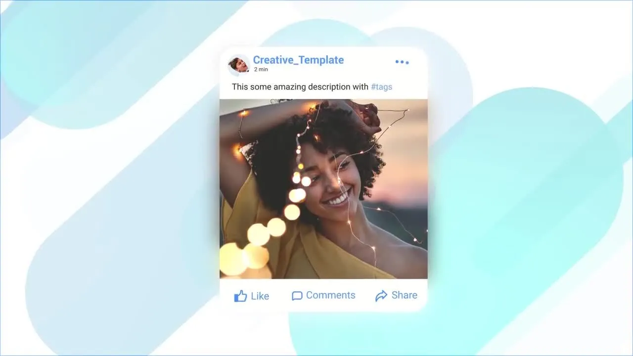 创造性的照片展示像素设计精选AE模板