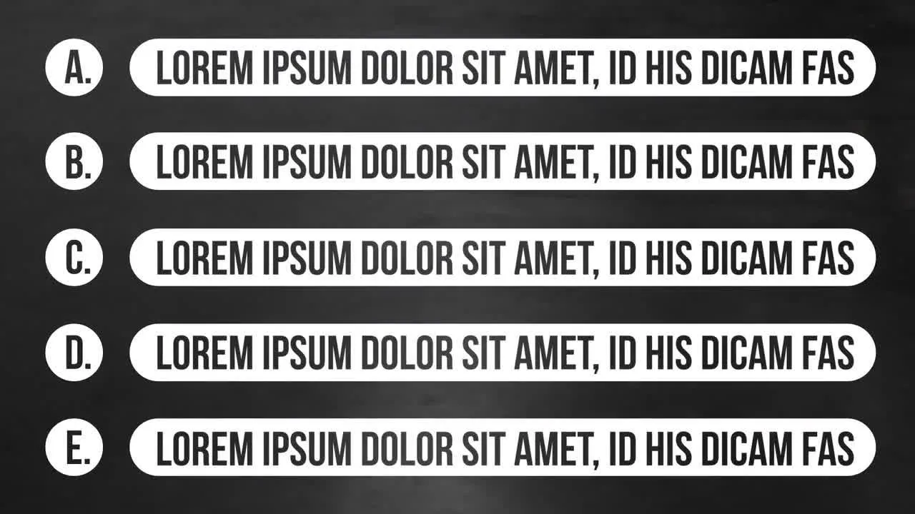 10个不同干净的动画子弹点列表像素设计精选AE模板