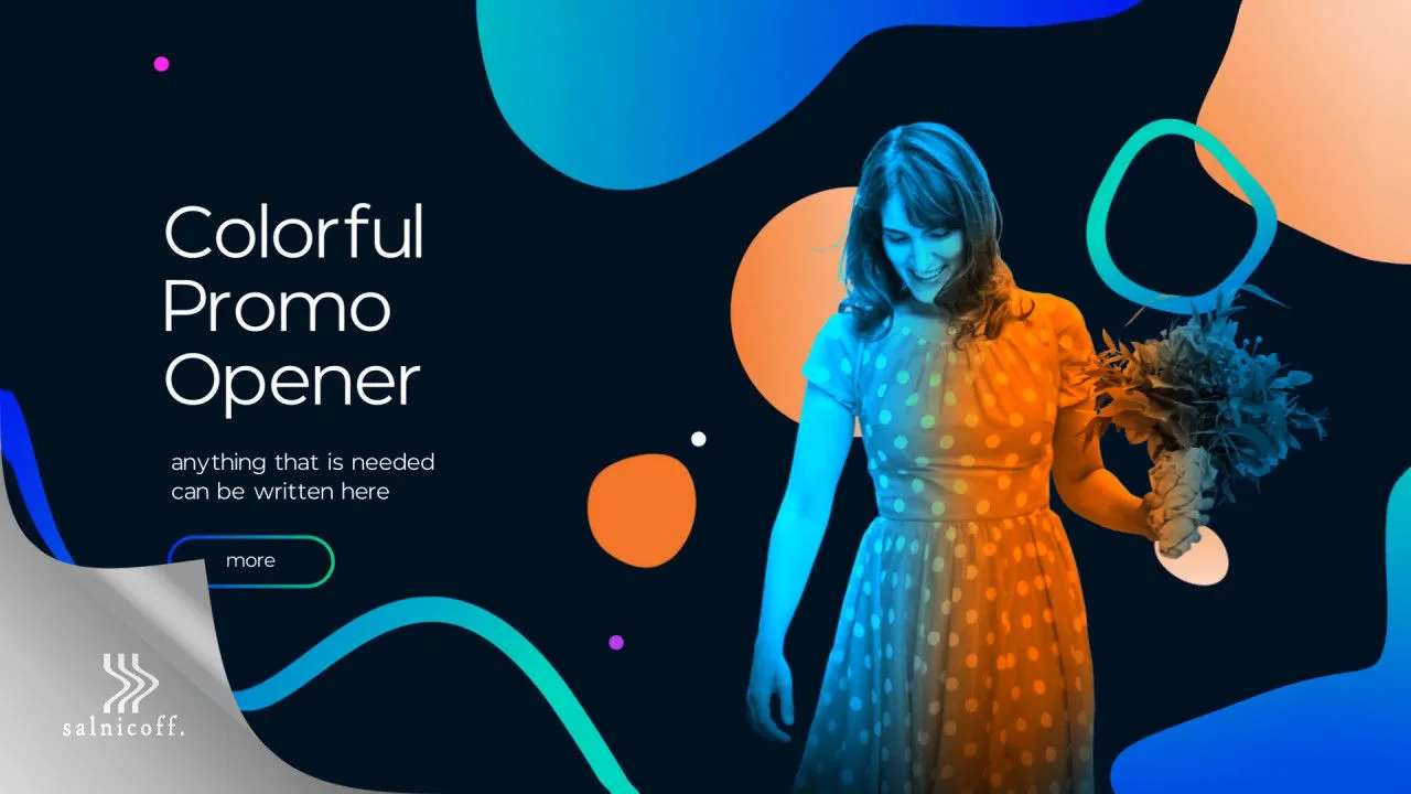 多彩促销开场动画像素设计精选AE模板