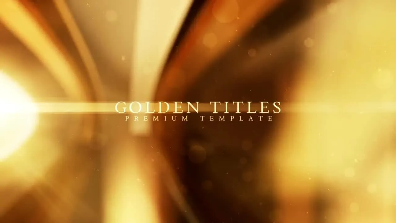 炫亮的黄金标题文字像素设计精选AE模板