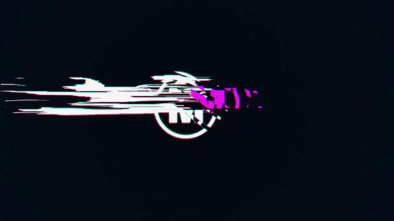 时尚毛刺标志简介开场白像素设计精选AE模板