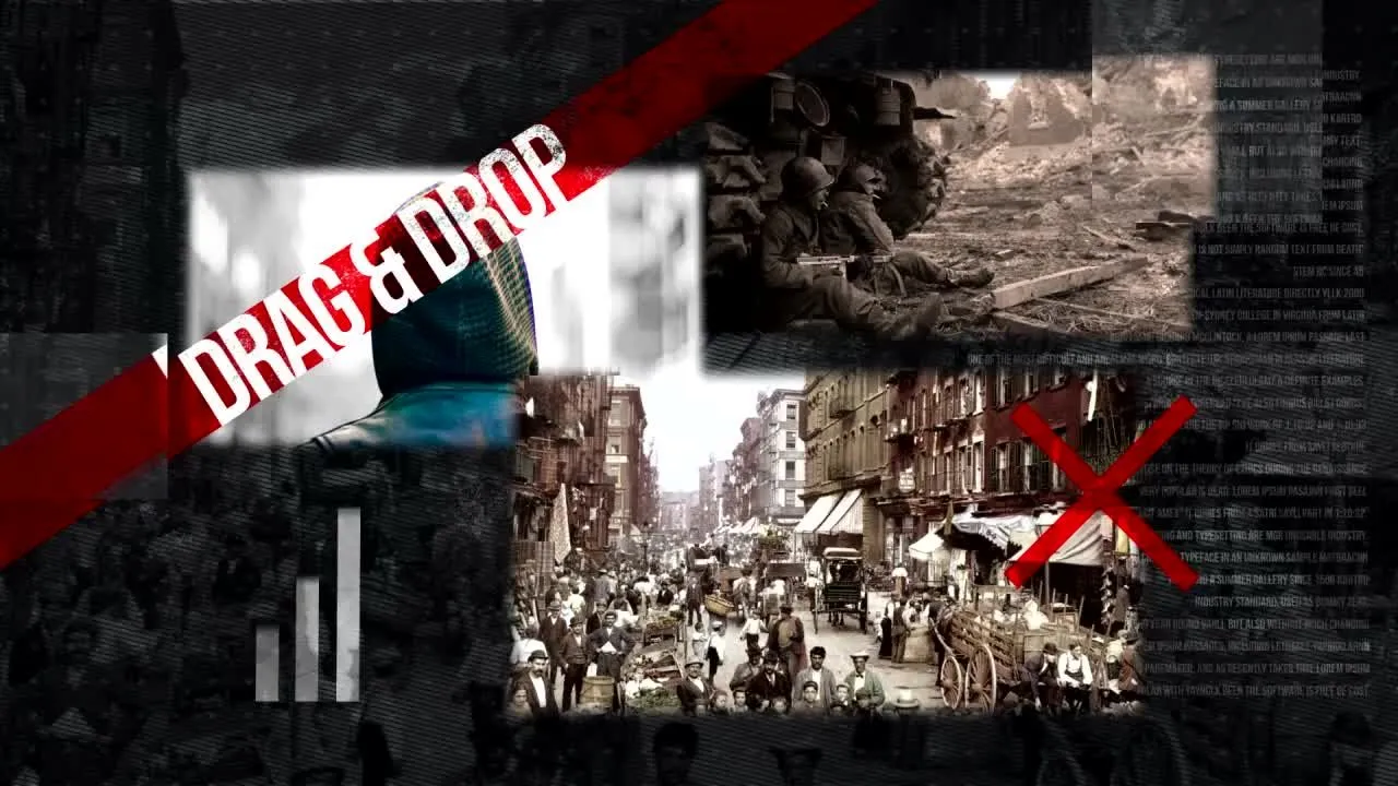 故障效果文档打开动画像素设计精选AE模板