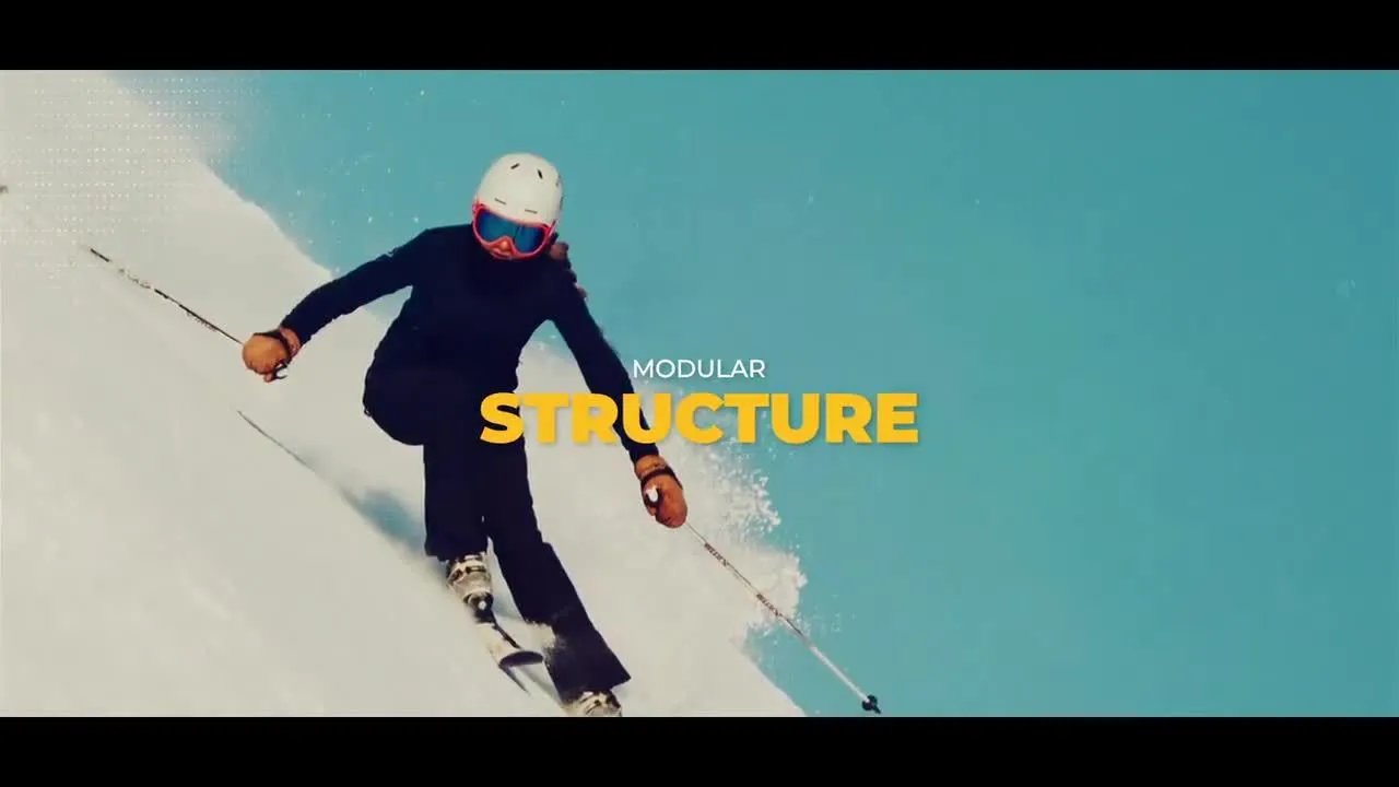 现代设计风格故障幻灯片文本动画像素设计精选AE模板