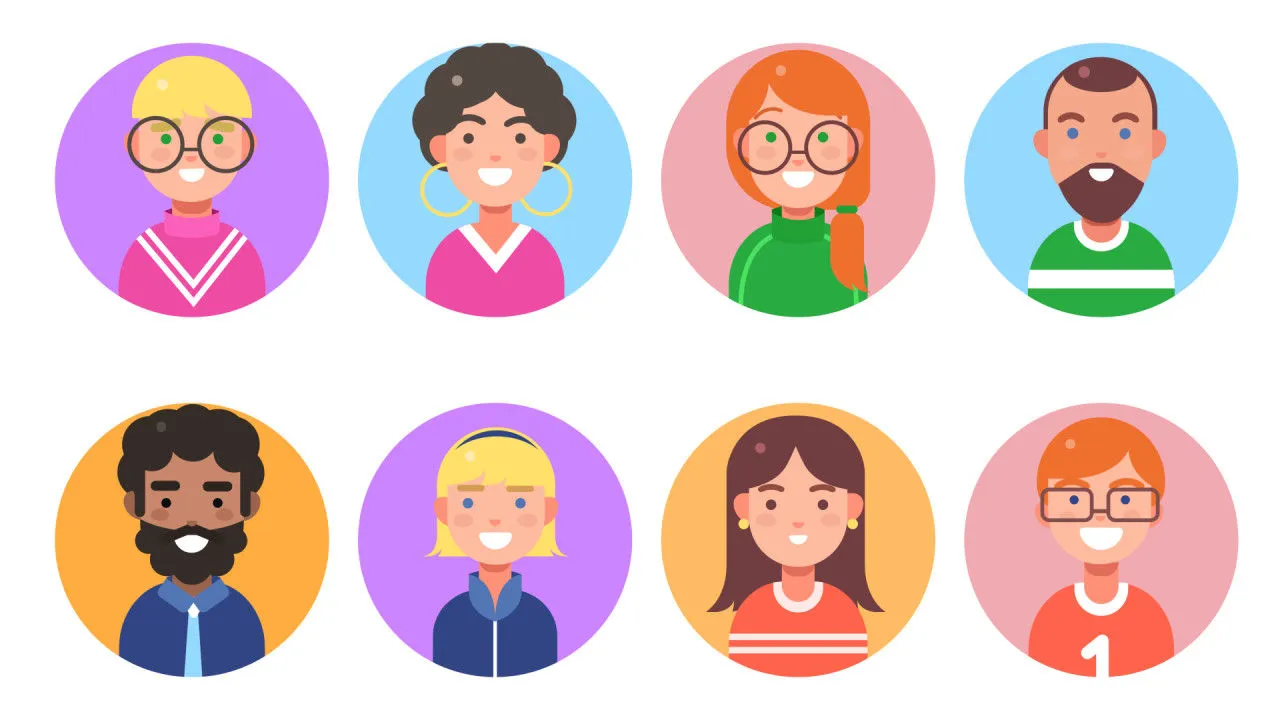 8个时尚设计的动画角色像素设计精选AE模板