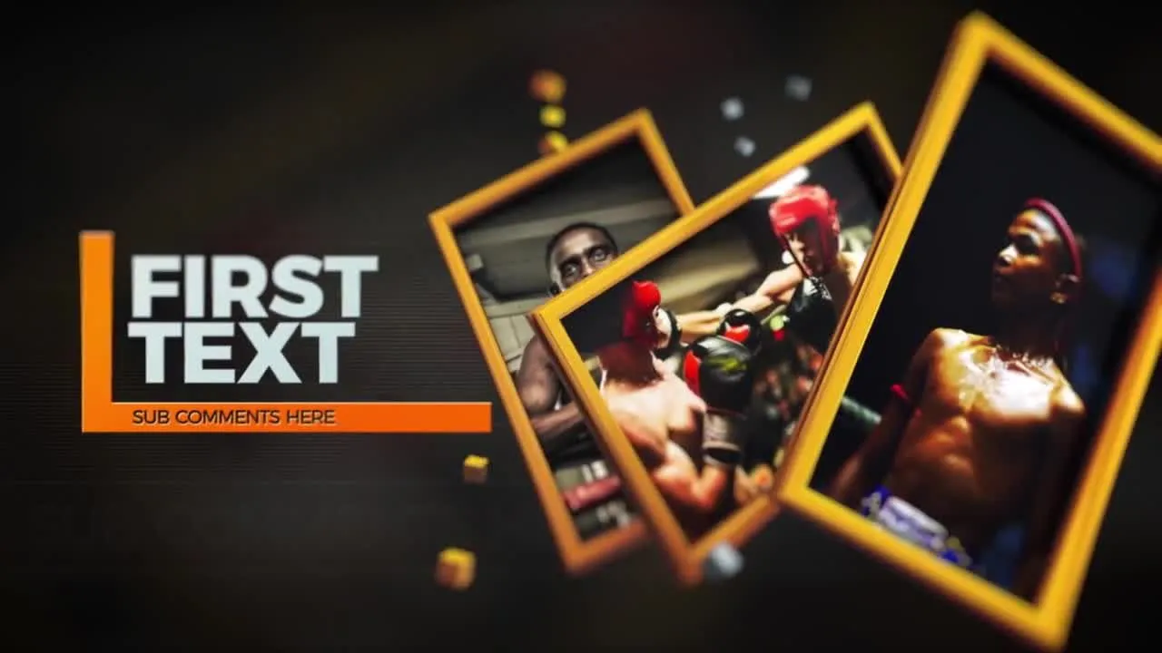 时尚创意的框架幻灯片像素设计精选AE模板