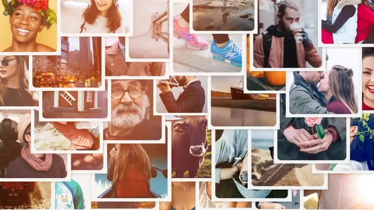 动态动画相框徽标展示像素设计精选AE模板