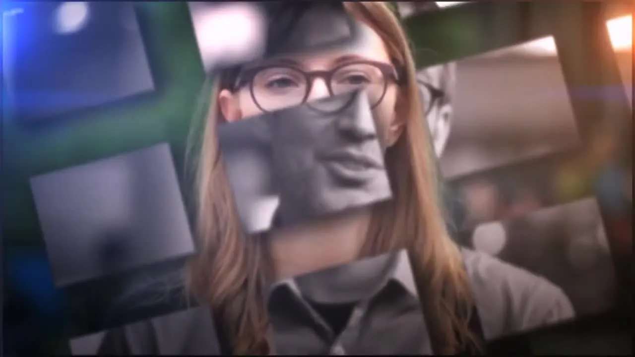 视频照片拼接商业幻灯片展示像素设计精选AE模板