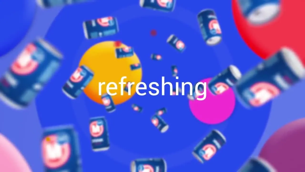 3D汽水罐促销像素设计精选AE模板