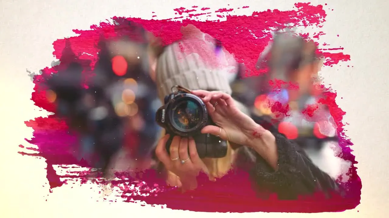 时尚华丽多彩渲染效果照片像素设计精选AE模板