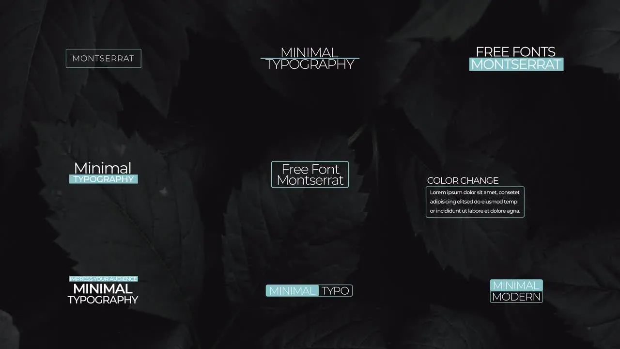 9个全屏动画最小标题像素设计精选AE模板