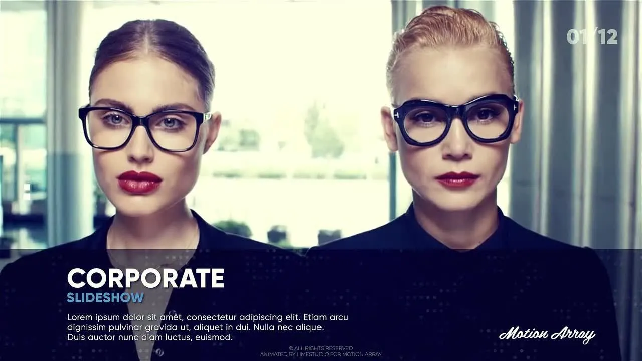 超现代企业幻灯片动画像素设计精选AE模板