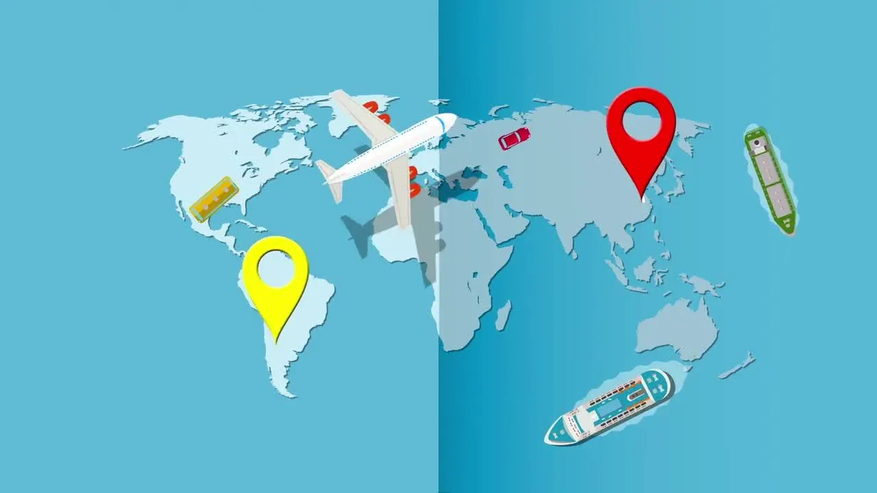 明亮动态的旅行Logo展示像素设计精选AE模板