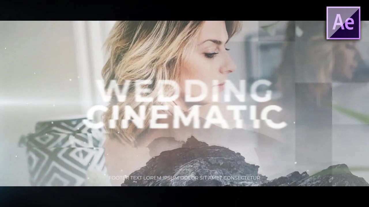 婚礼电影促销像素设计精选AE模板