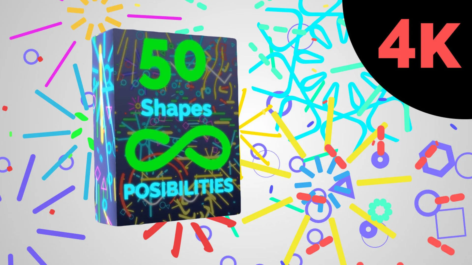 50种动画元素像素设计精选AE模板