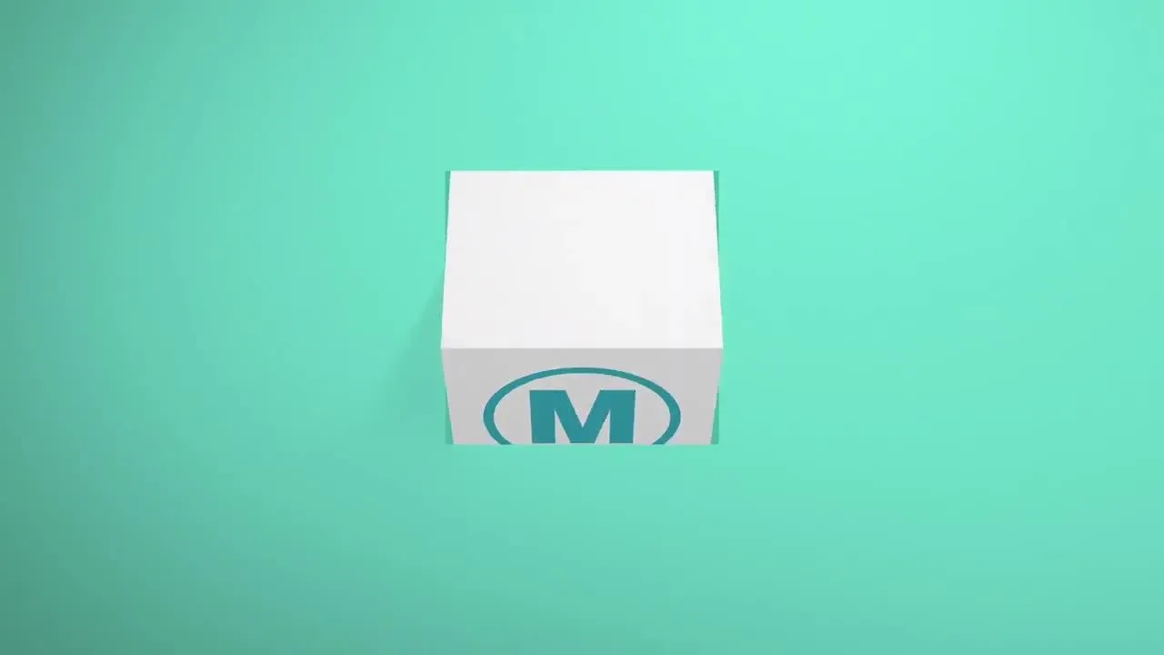 设计精美的翻转动画图形包ae模板