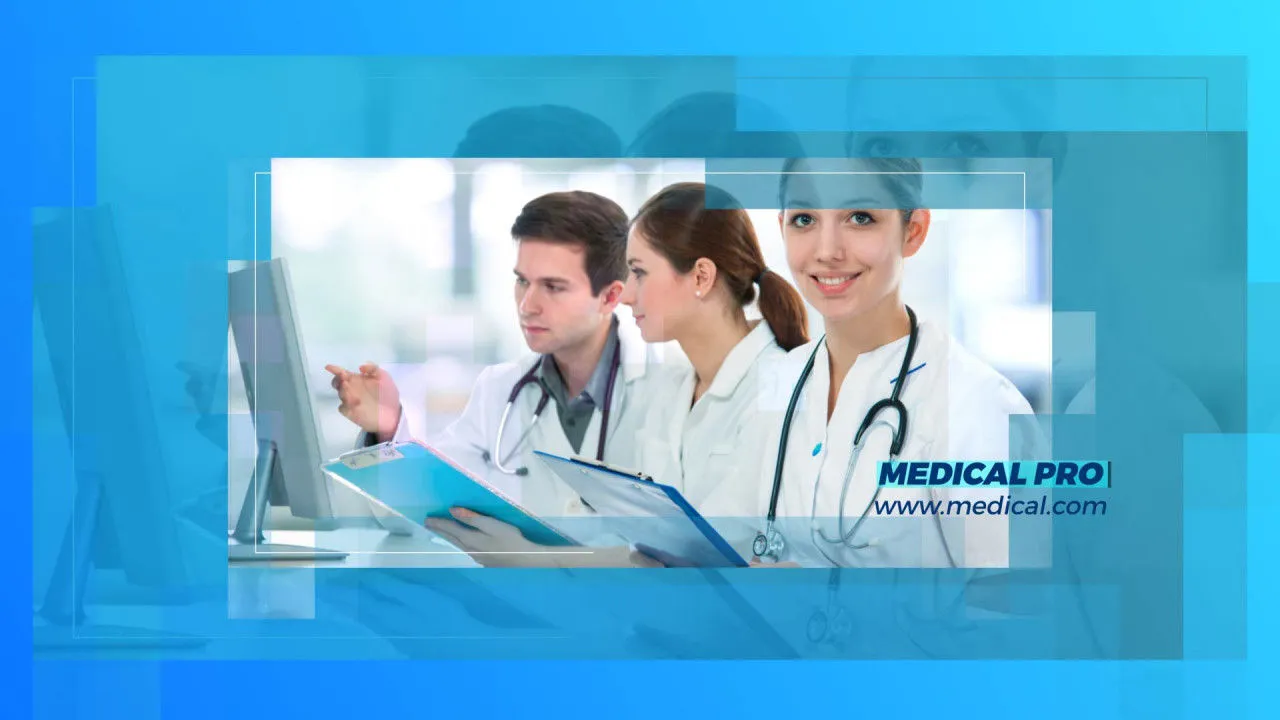 流畅过渡效果的医疗开启者像素设计精选AE模板