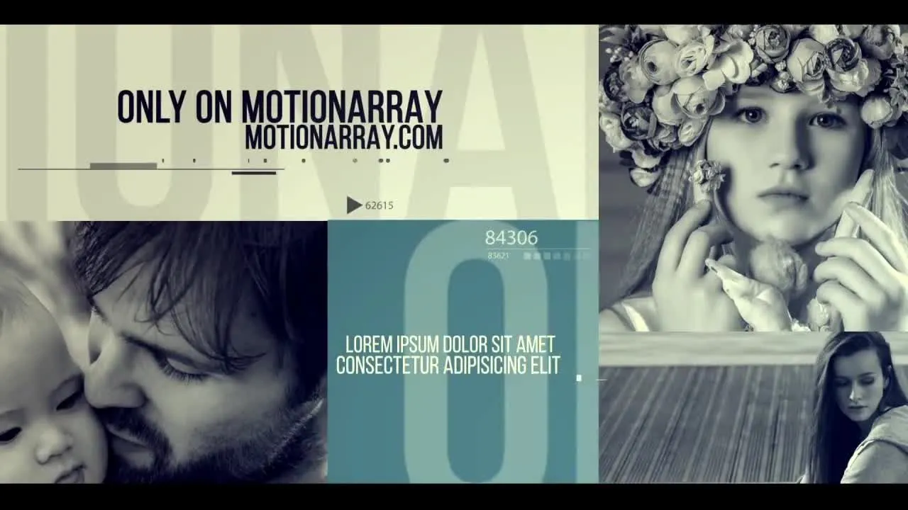 商业广告平滑过渡效果开场白像素设计精选AE模板