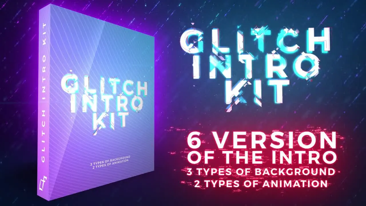 故障介绍套件动画像素设计精选AE模板