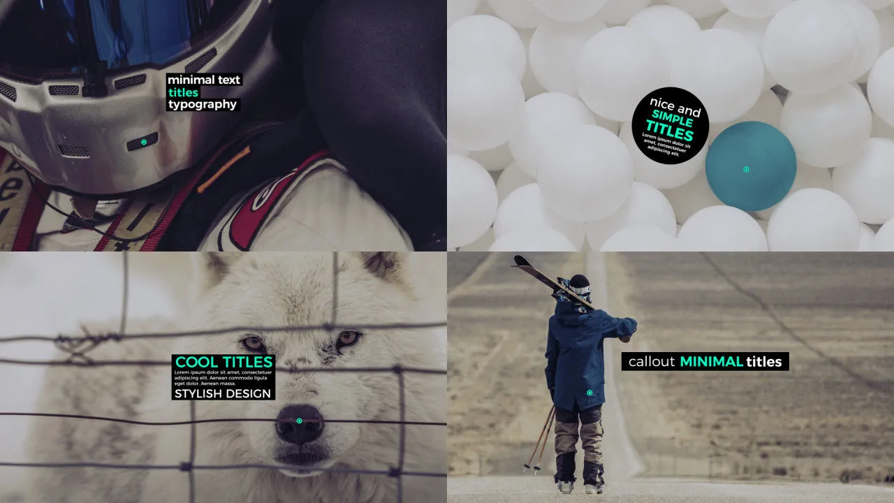 12个最小标注标题像素设计精选AE模板