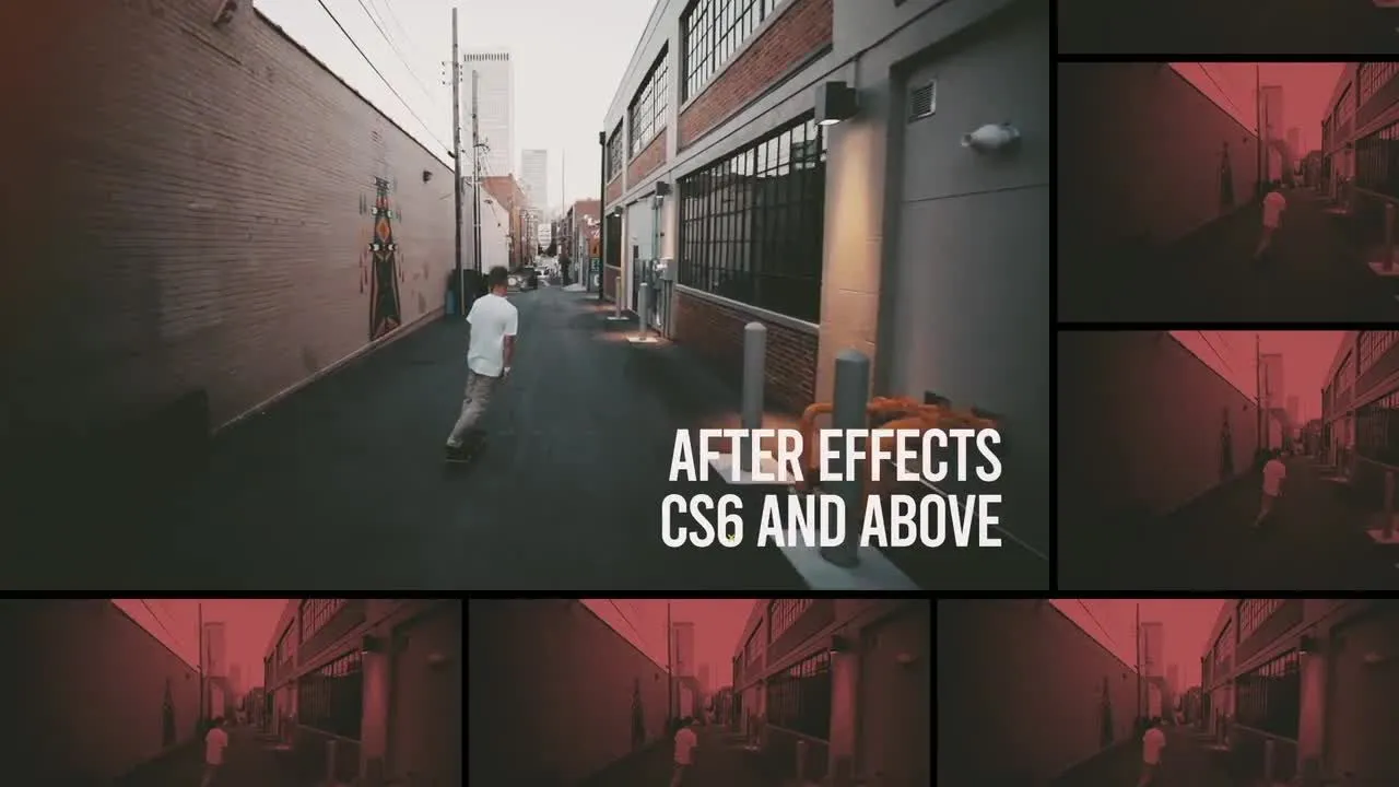 城市介绍幻灯片像素设计精选AE模板