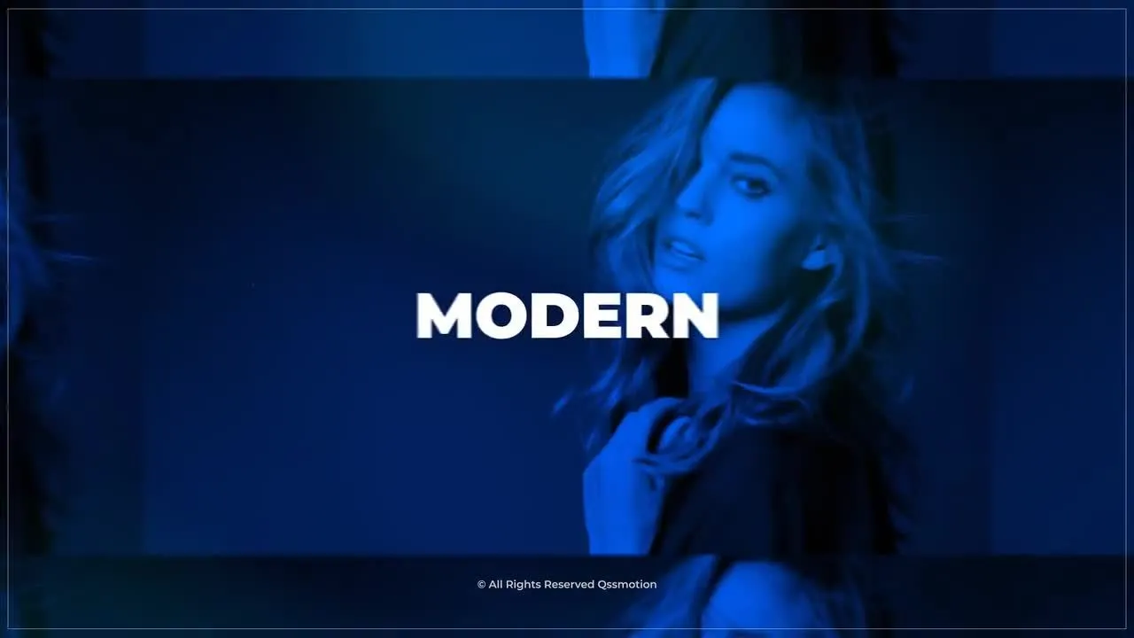 时尚的照片动画展示像素设计精选AE模板Fashion Intro