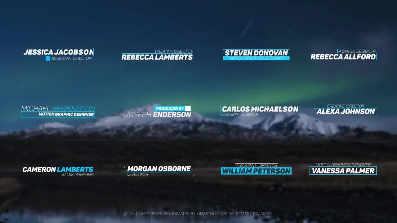 12个较低的三分之二动画像素设计精选AE模板