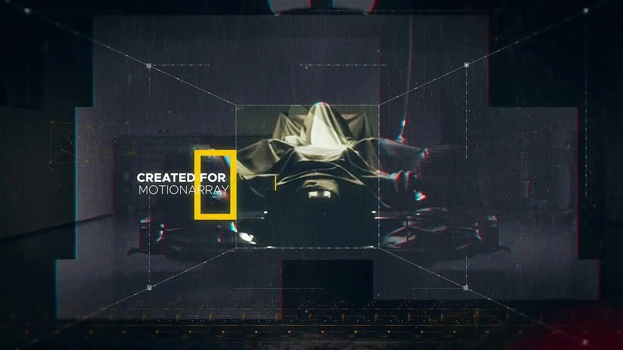 冻结时间幻灯片放映效果像素设计精选AE模板