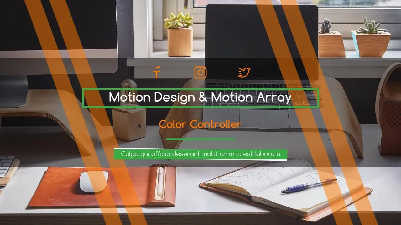 现代优雅灵活的幻灯片介绍像素设计精选AE模板