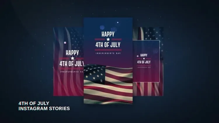 优雅创意的爱国纪念日庆祝像素设计精选AE模板