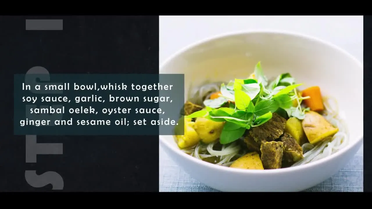 食谱烹饪介绍像素设计精选AE模板