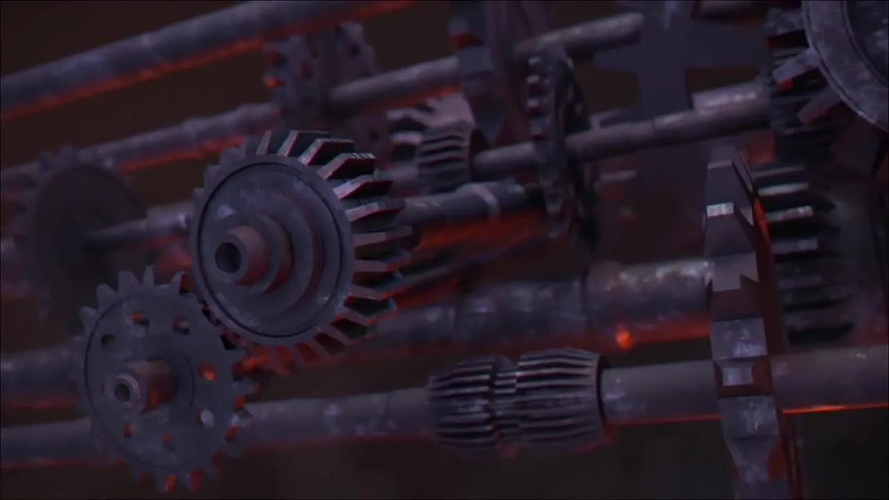 旧齿轮徽标像素设计精选AE模板