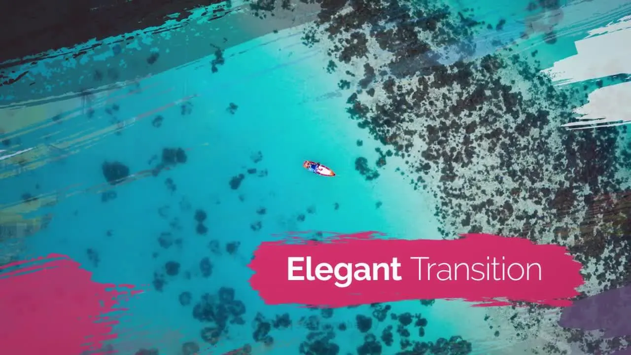 优雅风格化的画笔幻灯片放映像素设计精选AE模板