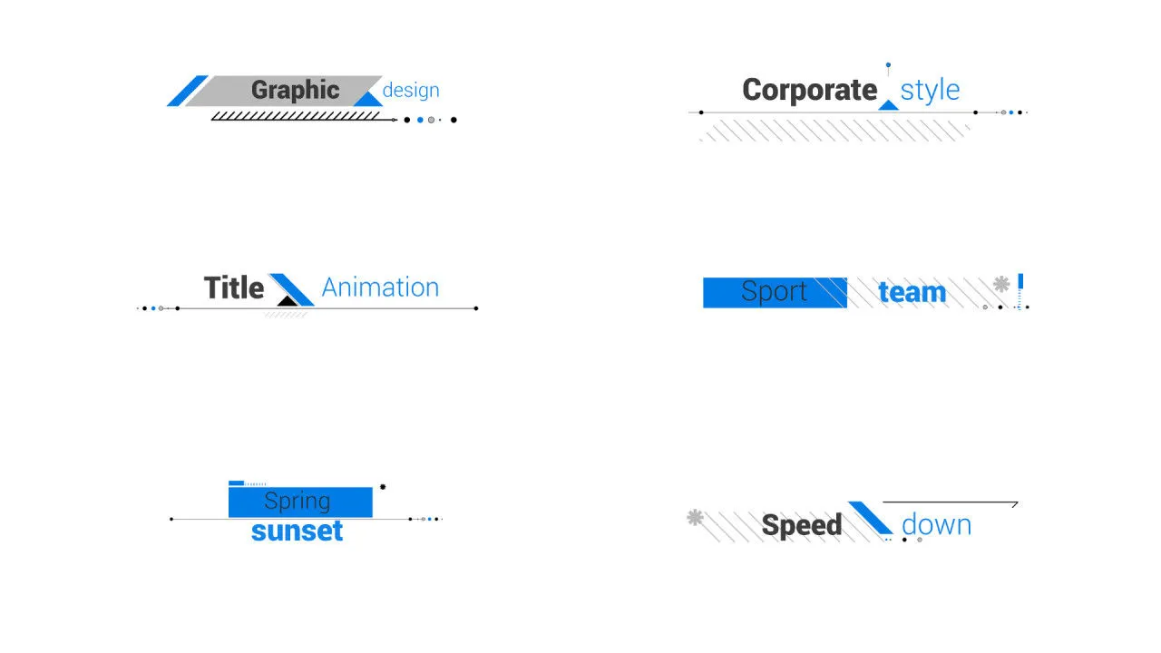 独特的广告标题像素设计精选AE模板