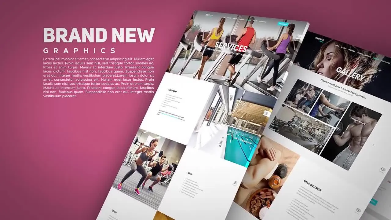 网站促销推广像素设计精选AE模板