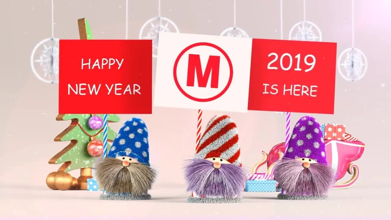 圣诞节圣诞老人开启器像素设计精选AE模板