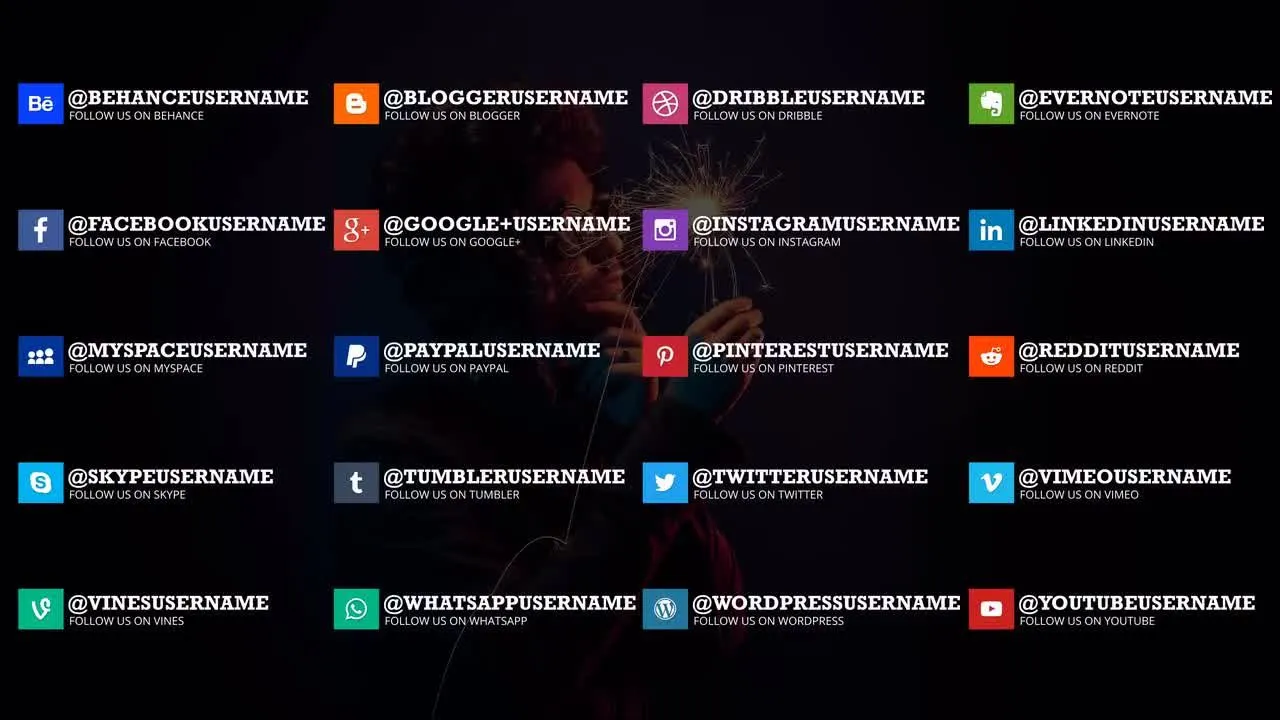 20款迷你字幕条动画AE模版