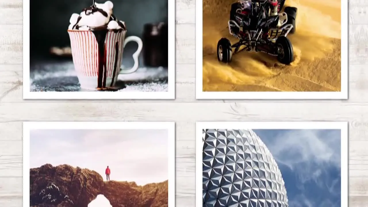 移动相机幻灯片照片展示像素设计精选AE模板