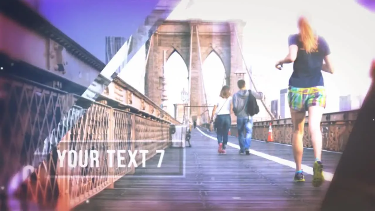 优雅的玻璃幻灯片像素设计精选AE模板