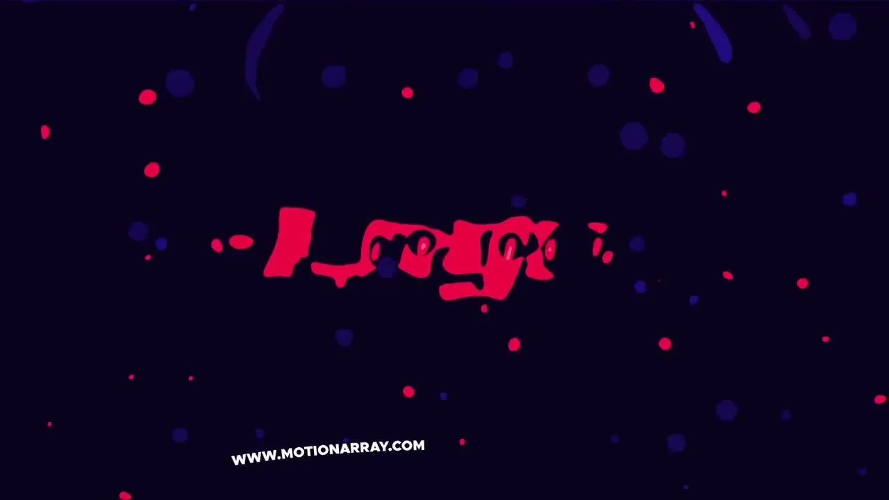 液体迷你标志像素设计精选AE模板