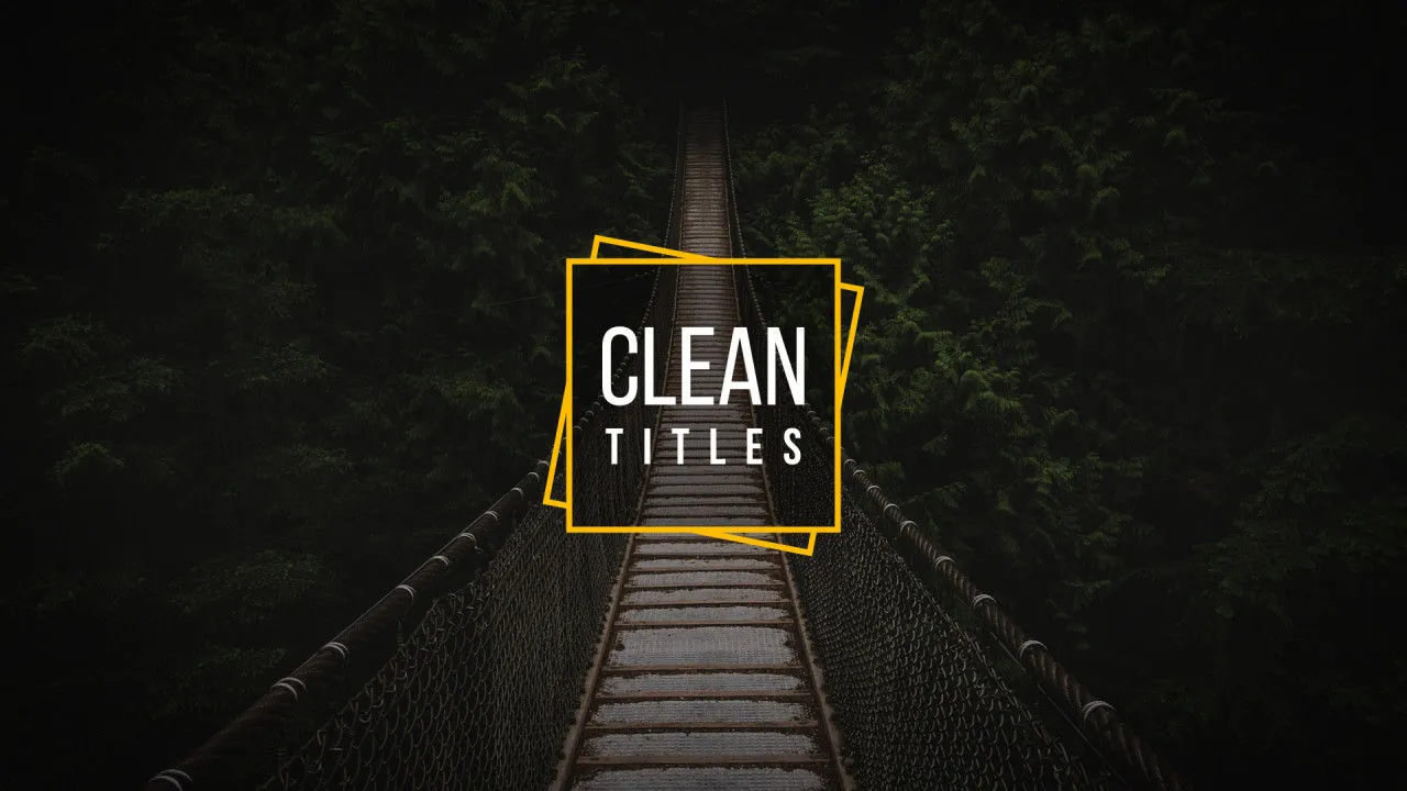 干净的公司演示标题像素设计精选AE模板