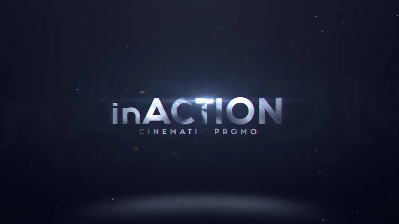 大气场景和酷炫金属文字效果片头动画像素设计精选AE模板